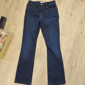 Frame Denim Dark Blue Le Mini Boot